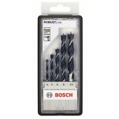 Набор из 5 спиральных сверл по древесине Robust Line, Bosch 2607010527