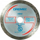 Алмазный отрезной круг Dremel (DSM540), для плитки