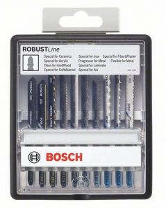 Набор из 10 пильных полотен Robust Line Top Expert, Bosch 2607010574