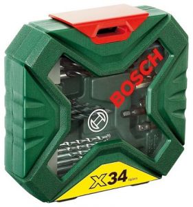 Комплект свёрл и насадок-бит Bosch X-Line Classic из 34 шт.