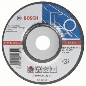 Абразивный обдирочный диск, 115х4х22,23 мм, Bosch 2608600007