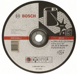 Абразивный обдирочный круг, 230х6х22,23 мм, Bosch 2608600541